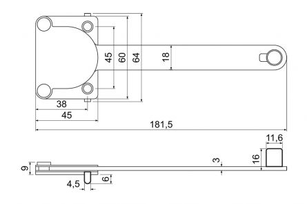 Brzda magnetick� pro plast.okna a dve�e
