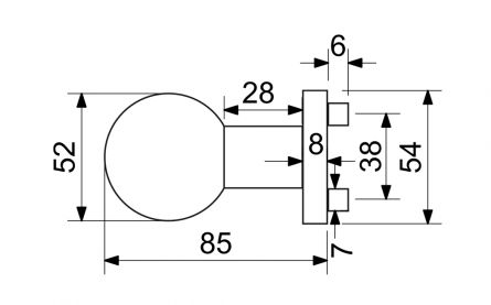 Kov�n� RK.KNOB.01.FIX.N