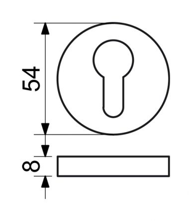 Kov�n� RK.ROZETA PZ matn� �ern� kulat�