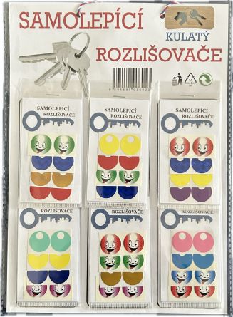 Rozli�ova� kl��� samolep�c� Klasik � 8ks