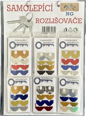 Rozli�ova� kl��� samolep�c� FAB NG � 8ks