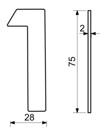 ��slo domovn� RN.75L.1.CE �ern� lep�c�