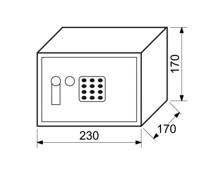 Sejf RS17EDK s elektronick�m z�mkem