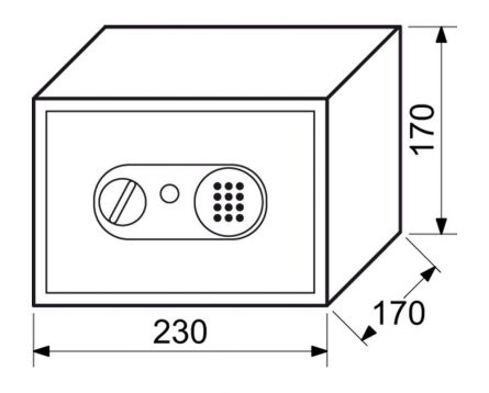 Sejf RS17EDN.R s elektr.z�mkem r��ov�