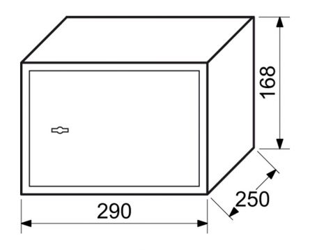 Sejf RS18K n�bytkov� trez.kl�� 29x18x25