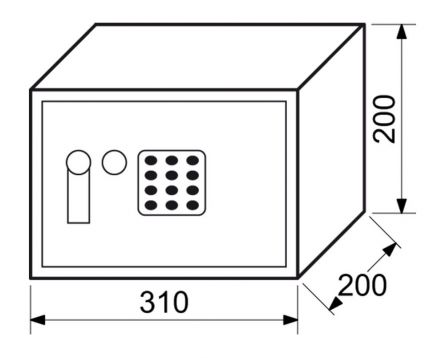 Sejf RS20EDK ELEKTR.Z�MEK+KL�VESNICE+P�K