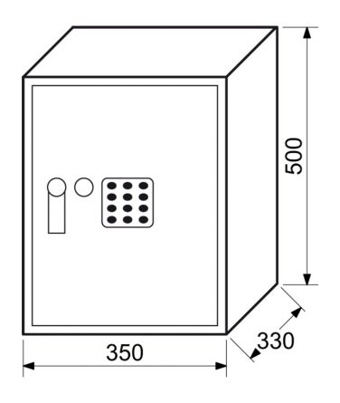 Sejf RS50EDK ele.z�mek,��sel.kl�v.,p�ka