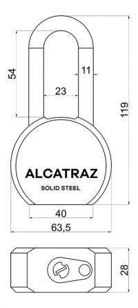 Visac� z�mek RV.ALCATRAZ.65.PL