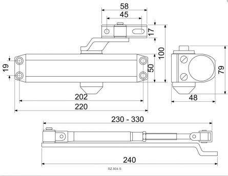 Zav�ra� dve�n� RZ804 S st��brn�
