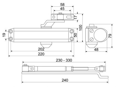 Zav�ra� dve�n� RZ804 HO st��brn�