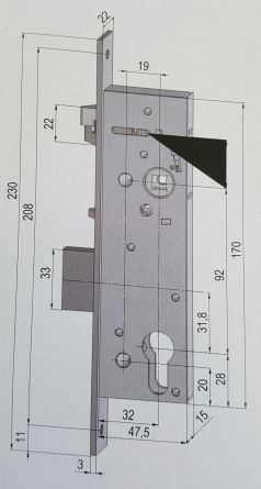Zadl.z�mek ERBI sam.el.92/35 L-P se sign