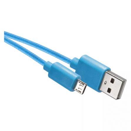 E- kabel USB 2.0 A/M-MICRO B/M 1m modr�