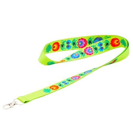 Popruh na krk 20mm Zelen� se vzory