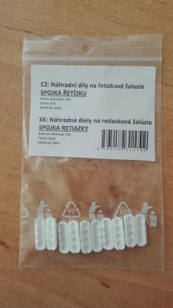 �aluzie - spojka �et�zku plast b�l� �5