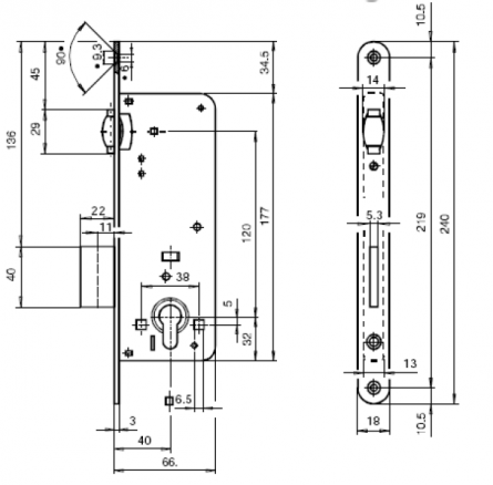 Zadl.z�mek Titan 809/40/70 V�L.FAB