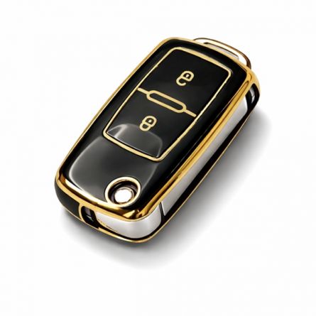 TPU Pouzdro �koda/VW Old Style flip 2tl. �ern�