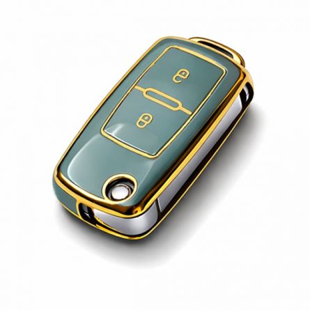 TPU Pouzdro �koda/VW Old Style flip 2tl. modr�