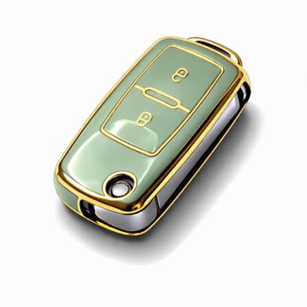 TPU Pouzdro �koda/VW Old Style flip 2tl. zelen�