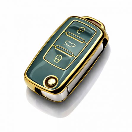 TPU Pouzdro �koda/VW Old Style flip 3tl. modr�