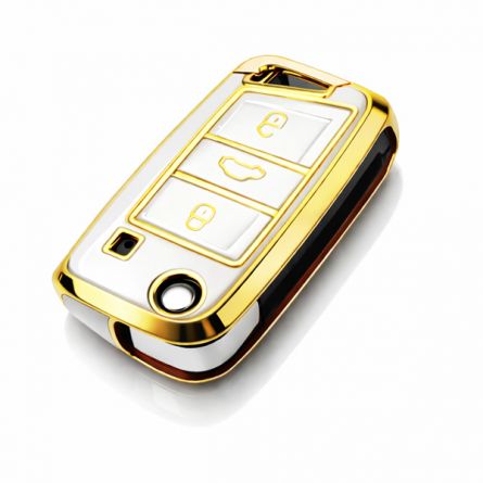 TPU Pouzdro �koda/VW MQB Style flip 3tl. b�l�