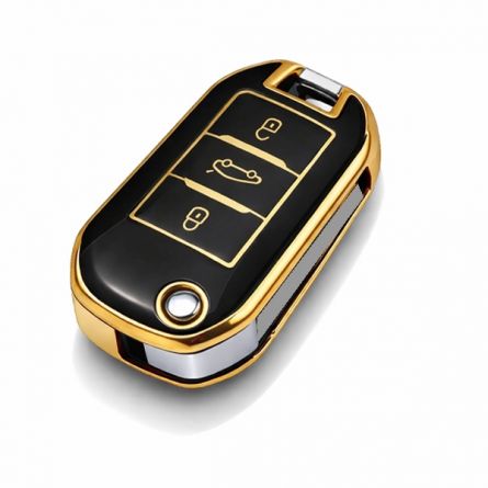 TPU Pouzdro Citroen/Peug.Style 3 flip 3tl. �ern�