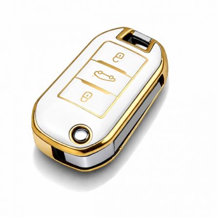 TPU Pouzdro Citroen/Peug.Style 3 flip 3tl. b�l�