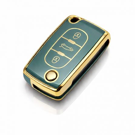 TPU Pouzdro Citroen/Peug.Style 1 flip 3tl. modr�