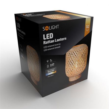 SO- lucerna ratanov�  LED, 19cm