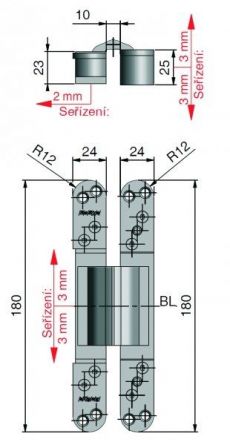 Z�v�s skryt� BASYS DX 38 Nikl sat.
