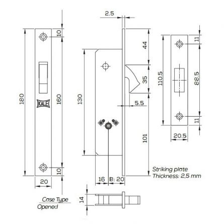 Zadl.z�mek KALE 201 F  S-kl��