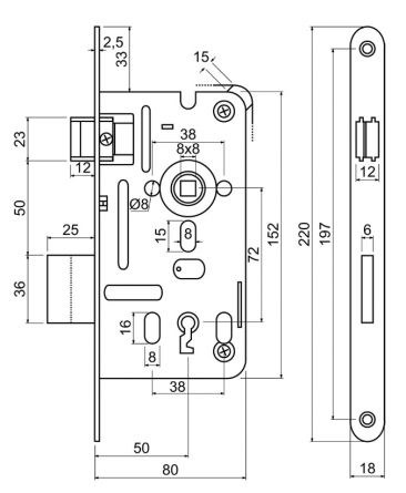 Zadl.z�mek Z.301-BB.72/50/18 P-L