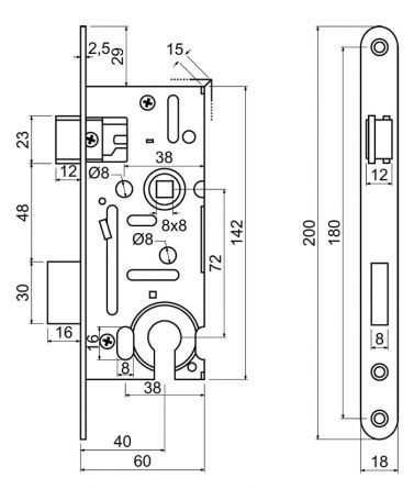 Zadl.z�mek Z.301-PZ.72/40/18 P-L