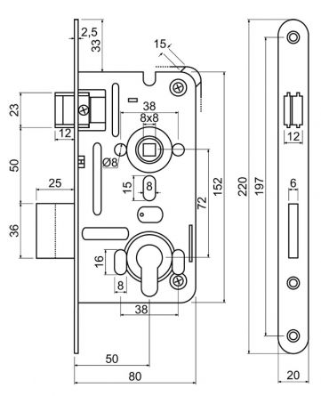 Zadl.z�mek Z.301-PZ.72/50/20 P-L