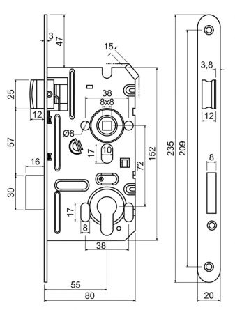 Zadl.z�mek Z.301-PZ.72/55/20 P