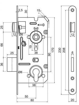 Zadl.z�mek Z.301-PZ.90/50/20 P-L