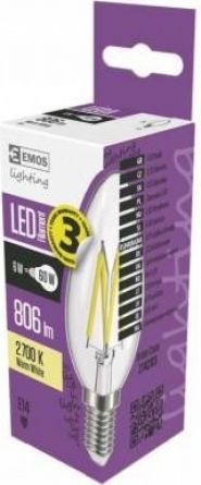 E- ��rovka LED FLM CANDLE 6W(60W) 810lm E14