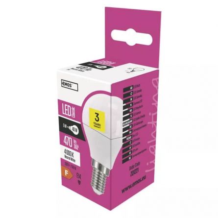 E- ��rovka LED CLS MINI GL 5W(40W) 470lm E14 NW