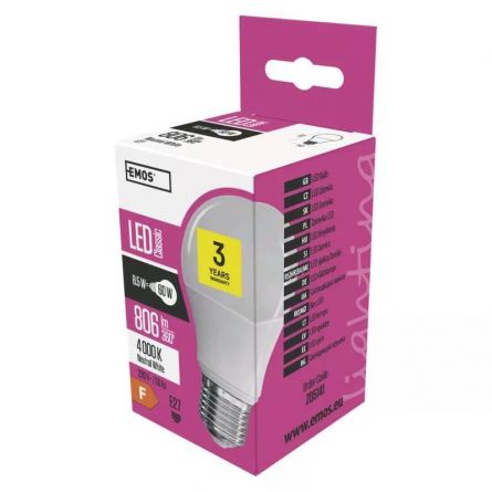 E- ��rovka LED CLS A60 8,5W(60W) 806lm E27 NW