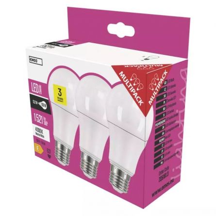 E- ��rovka LED CLS A60 13,2W(100W) 1521lm E27 NW 3