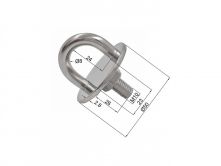 V�ce informac� o v�robku Oko se �roubem 8mm na kruhov� desce nerez