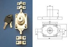 V�ce informac� o v�robku AVES 168-22 Cr z�mek rozvorov� +2 ty�e