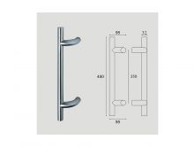 V�ce informac� o v�robku Madlo dve�n�  32x350/450 vyosen� nerez F