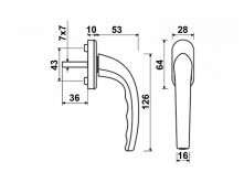 Klika ok.aret. 7x7 Satos b�l� plast.ok BLISTR