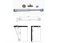 V�ce informac� o v�robku Vzp�ra plynov� 50N (5kg) st��brn�