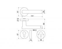Klika inter. SMART TOUCH HANDLE H.03.NIMAT