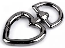 P��v�sek kov karabina srdce �ern�,nikl,�ed� 15mm