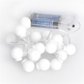 SO- dekorace v�no�n� �et�z bar.koul 20LED, 2m 2xAA