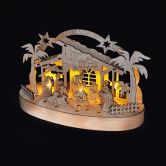 SO- dekorace v�no�n� betl�m 25cm p��rodn� d�evo