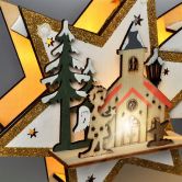 SO- dekorace v�no�n� kometa 30cm d�ev�n�