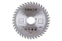 V�ce informac� o v�robku Kotou� pilov� SK 115/2,8/22,2mm 40T FESTA